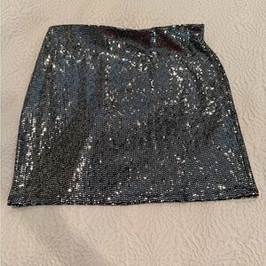 Sequin Black Skirt perfect for holidays